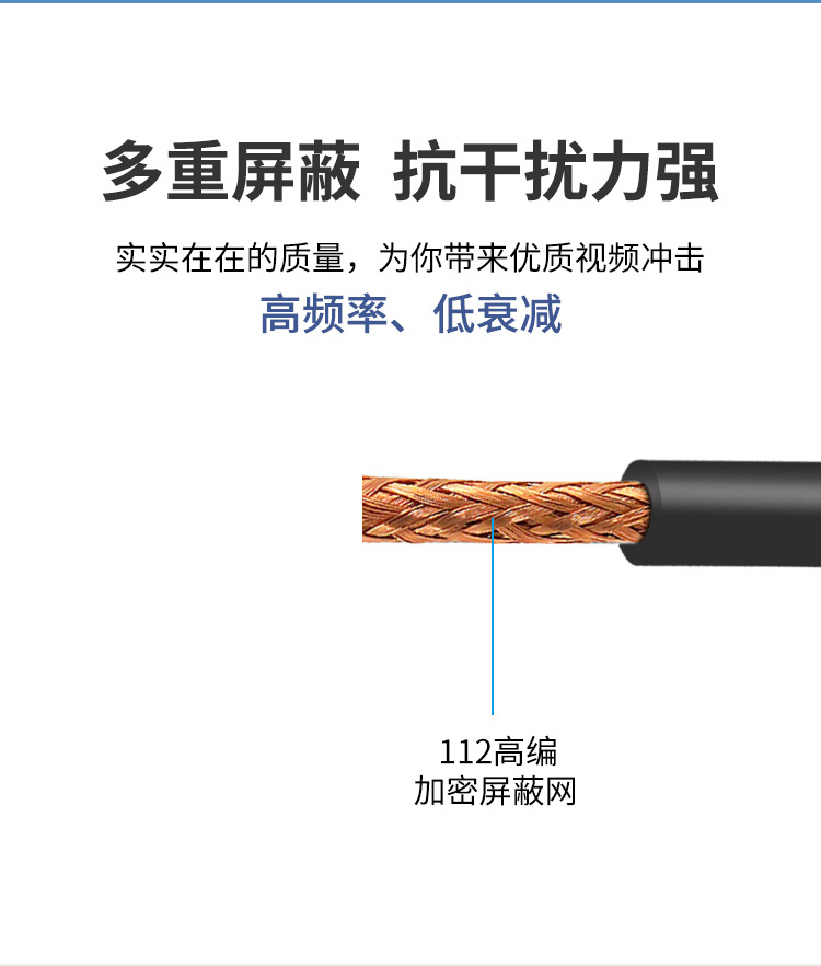 訊浦 SYV50-3 高頻同軸電纜單屏蔽/雙屏蔽 銅96編 RG58線 銅芯直徑0.9mm_http://oann34.cn_所有產(chǎn)品_第2張