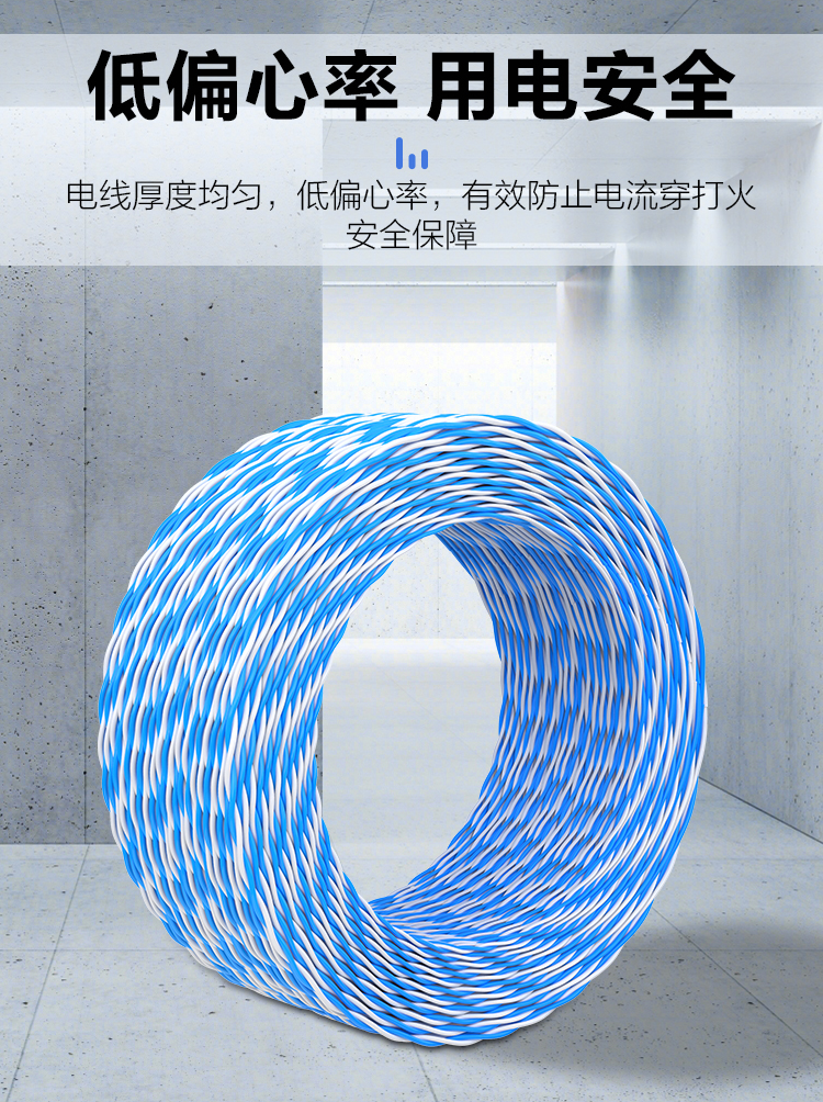 訊浦 藍白電話線 0.4純無氧銅雙絞線 2芯 100米/卷_http://oann34.cn_所有產(chǎn)品_第6張