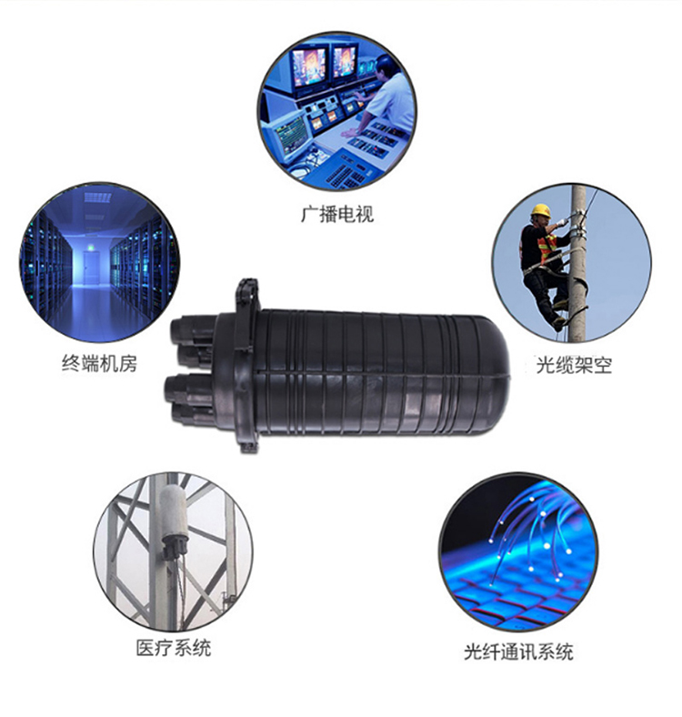 訊浦 立式光纖接續(xù)包2進2出 24芯 光纖熔接包 ABS材質(zhì)架空 防水 地埋 滿配黑色接頭盒_http://oann34.cn_所有產(chǎn)品_第6張