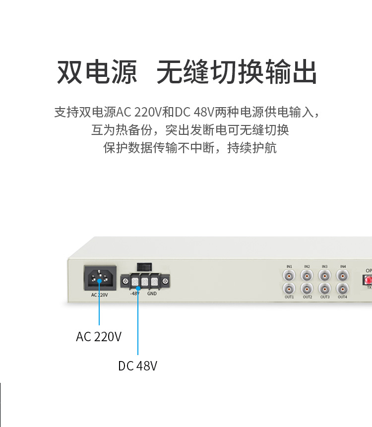 PDH光端機(jī) 4E1+4個(gè)百兆共享網(wǎng)口 4路2M機(jī)架式 單模單纖FC接口 20公里1對(duì) XN-4E1-4F-FC_http://oann34.cn_所有產(chǎn)品_第4張